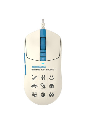 Миша A4Tech Bloody W72 Ultra (Pixels Blue), White, USB, 20000 dpi, кнопки 7 шт., підключення дротове