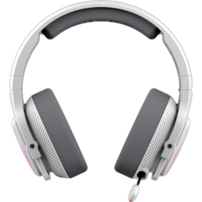 Навушники A4Tech Bloody MR710 (Grey), Bluetooth, 2.4 ГГц, Mini jack, підсвічування RGB, висувний мікрофон, чутливість навушників 105 дБ, довжина кабелю 1,5 м, радіус дії до 12 м, час роботи до 65 год