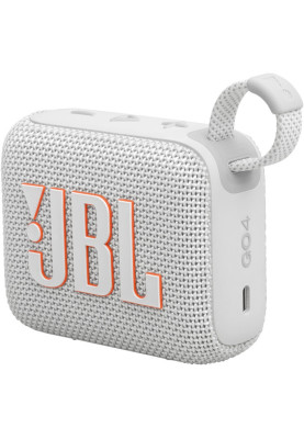 Колонка портативна 1.0 JBL Go 4 White, (JBLGO4WHT), 2.0-канальний звук, 4.2 Вт, USB, Bluetooth