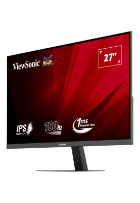 Монітор 27" ViewSonic VA2708-2K-HD, Black, WLED, IPS, 2560x1440 (16:9), 1 мс, 100 Гц, 250 кд/м², 1000:1, 178°/178°, 2xHDMI/DP, VESA 75x75 мм