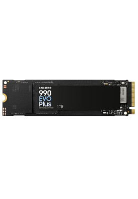 Твердотільний накопичувач SSD 1Tb, Samsung 990 Evo Plus, PCI-E 5.0 x2, M.2 2280, 3D TLC, 7150/6300 МБ/с (MZ-V9S1T0BW)