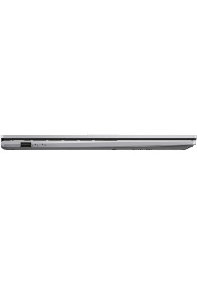 Ноутбук 15" Asus Vivobook 15 X1504ZA-BQ605 Silver 15.6" (1920x1080, IPS, 60Hz), Core i3-1215U (6x1.2-4.4 GHz), 16Gb DDR4, 512Gb NVMe, UHD Graphics, WiFi 6E, Bluetooth 5.3, Web, 1xType-C / 2xUSB 3.0 / 1xUSB 2.0, HDMI, 42 Wh, Без ОС (90NB1022-M00W