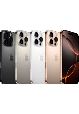 Смартфон Apple iPhone 16 Pro Max (A3296), White Titanium, 512Gb, Nano-SIM + eSIM, 6.9" (2868х1320, OLED, 460 ppi), A18 Pro (6 ядер), WiFi 7, Bluetooth 5.3, 5G, NFC, 48Mp/48Mp/12Mp + 12Mp, Type-C, iOS 18 (MYX13SX/A)