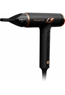 Фен Rowenta CV6430F0, Black, 2100 Вт, 3 режими, 2 швидкості, холодне обдування, кабель 1.8 м, насадка-концентратор, насадка-дифузор, іонізація