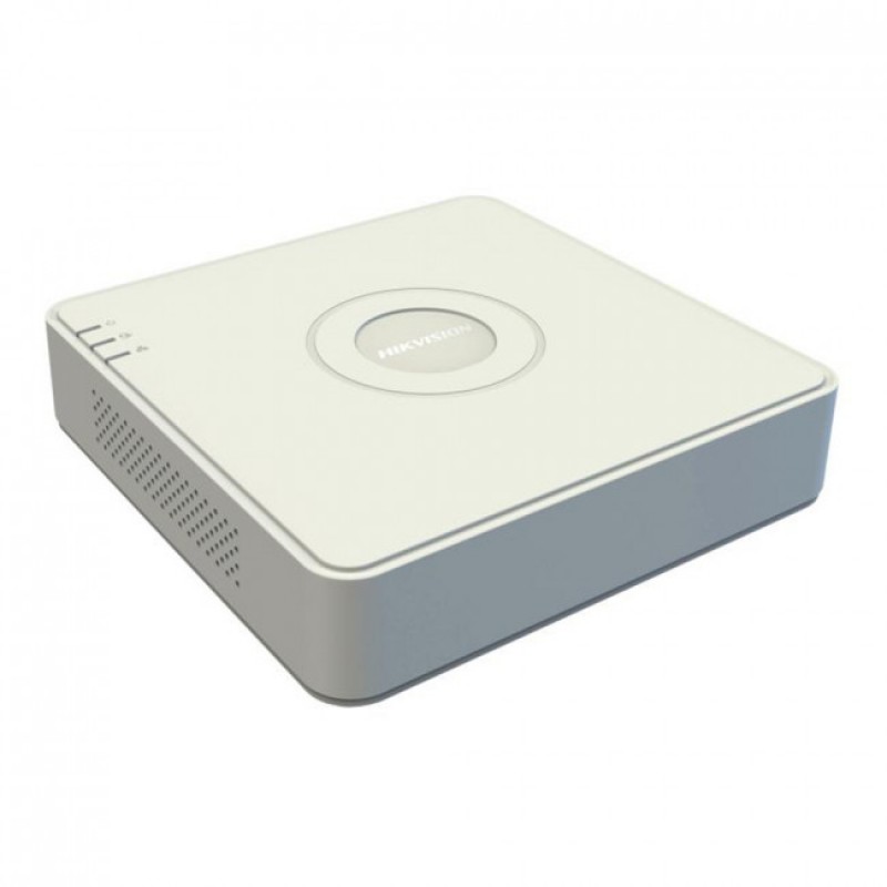 Відеореєстратор IP Hikvision DS-7104NI-Q1(D), White, 4x IP каналу, H.265+/H.265/ H.264+/H.264, 1xVGA, 1xHDMI, 1xSATA (до 6Tb), TCP/IP, DHCP, Hik-Connect, DDNS, NTP, SADP, SMTP, UPnP, 2xUSB, 4xRJ45, 1U 200x205x48 мм, 1 кг