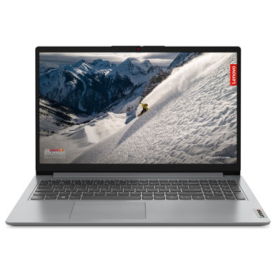 Ноутбук 15" Lenovo ideapad 1 15AMN7 (82VG00QPRA) Grey 15.6" (1920x1080, IPS, 60Hz), AMD Ryzen 3 7320U(4x2,4-4,1GHz), 8Gb LPDDR5, SSD 512Gb, AMD Radeon 610M, Web, Wi-Fi 6, BT 5.2, 1xType-C/1xUSB3.2/1xUSB2.0, HDMI, 42Wh, noOS