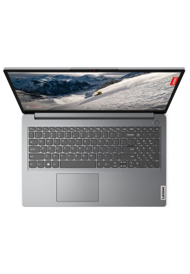 Ноутбук 15" Lenovo ideapad 1 15AMN7 (82VG00QPRA) Grey 15.6" (1920x1080, IPS, 60Hz), AMD Ryzen 3 7320U(4x2,4-4,1GHz), 8Gb LPDDR5, SSD 512Gb, AMD Radeon 610M, Web, Wi-Fi 6, BT 5.2, 1xType-C/1xUSB3.2/1xUSB2.0, HDMI, 42Wh, noOS