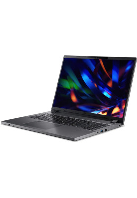 Ноутбук 16" Acer TravelMate P2 TMP216-51-G2-TCO-564E, Black 16" (1920x1200, IPS, 60Hz), Intel Core 5-120U (10x1.4-5.0GHz), 16Gb DDR5, 512Gb NVMe, Intel UHD, LAN, WiFi 6E, Bluetooth 5.3, Web, 1xType-C/2xUSB 3.0, HDMI, 53 Wh, DOS (NX.BB7EU.002)