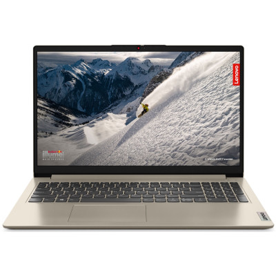 Ноутбук 15" Lenovo ideapad 1 15ALC7 (82R400WBRA) Sand 15.6" (1920x1080, IPS, 60Hz), AMD Ryzen 5 5625U(6x2.3-4.3GHz), 16Gb DDR4, SSD 512Gb, AMD Radeon, Web, Wi-Fi 6, BT 5.2, 1xType-C/1xUSB3.2/1xUSB2.0, HDMI, 42Wh, DOS