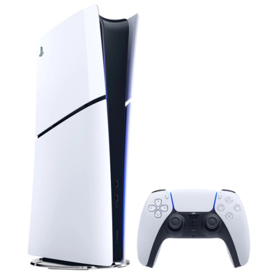 Ігрова приставка Sony PlayStation 5 Slim Digital Edition (Fortnite Cobalt Star Bundle), White, без Blu-ray приводу