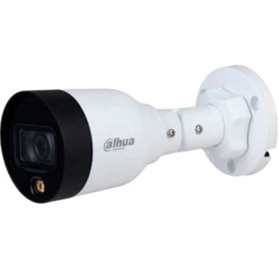 IP камера Dahua DH-IPC-HFW1239S1-LED (2.8мм), White/Black, 2 МП, 1/2.8" CMOS, f=2.8 мм, H.264H, H.264B, IP67, Smart H.265 + / Smart H.264 +, LAN с PoE, LED підсвічування 30 м, -40°C ~ +60°C
