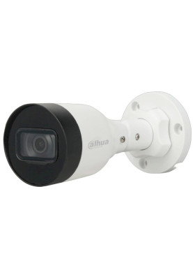 IP камера Dahua DH-IPC-HFW1230S1 (2.8мм), White, 2 Мп, 1/2.8" CMOS, 1920x1080, H.264H, H.264B, Smart H.265 + / Smart H.264 +, LAN с PoE, f=2.8 мм, IP67, день/ніч, ІЧ підсвічування до 30 м, -40°C ~ +60°C