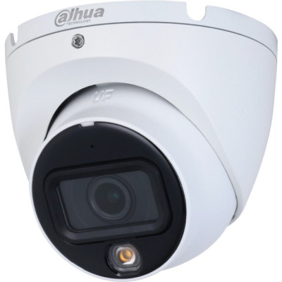 Камера HDCVI Dahua DH-HAC-HDW1200TLMP-IL-A (2.8мм), White, 1920x1080, 2 Мп, f=2.8 мм CMOS, ІЧ + видиме світло до 20 м, мікрофон, -40°C ~ +60°C, IP67