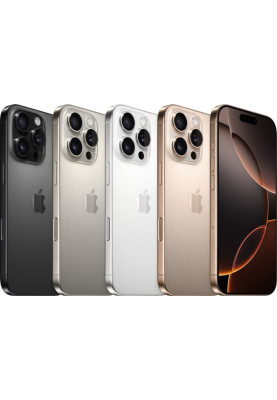 Смартфон Apple iPhone 16 Pro Max (A3296), Black Titanium, 512Gb, Nano-SIM + eSIM, 6.9" (2868х1320, OLED, 460 ppi), A18 Pro (6 ядер), WiFi 7, Bluetooth 5.3, 5G, NFC, 48Mp/48Mp/12Mp + 12Mp, Type-C, iOS 18 (MYX03SX/A)