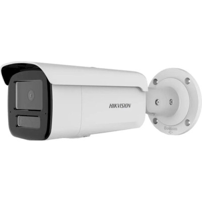 IP камера Hikvision  DS-2CD2T43G2-4LI (6мм), White, 4Мп, 1/2.9", 2688x1520, f=6 мм, ІЧ + видиме світло до 80 м, LAN с PoE, IP67, -30°C ~ +60°C, H.264, H.265