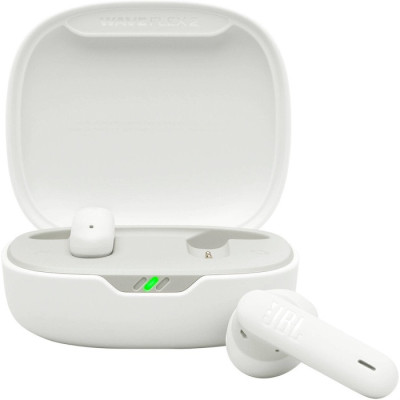 Навушники JBL Wave Flex 2, White, Bluetooth, мікрофон, ємність акумулятора навушника 45 мА·ч, чохол з функцією зарядки (JBLWFLEX2WHT)