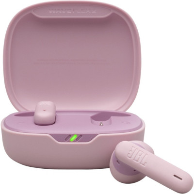 Навушники JBL Wave Flex 2, Pink, Bluetooth, мікрофон, ємність акумулятора навушника 45 мА·ч, чохол з функцією зарядки (JBLWFLEX2PIK)
