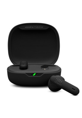 Навушники JBL Wave Flex 2, Black, Bluetooth, мікрофон, ємність акумулятора навушника 45 мА·ч, чохол з функцією зарядки (JBLWFLEX2BLK)