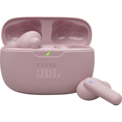 Навушники JBL Wave Beam 2, Pink, Bluetooth, мікрофон, чохол з функцією зарядки, ємність акумулятора навушника 50 мА·год технологія "JBL Deep Bass Sound" (JBLWBEAM2PIK)