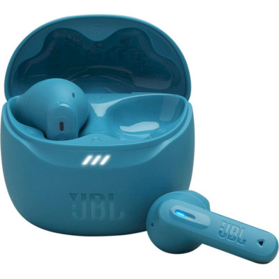 Навушники бездротові JBL Tune Flex 2, Turquoise, Bluetooth, мікрофон, акумулятор 55 mAh, чохол з функцією зарядки, технологія "JBL Pure Bass Sound" (JBLTFLEX2TQE)