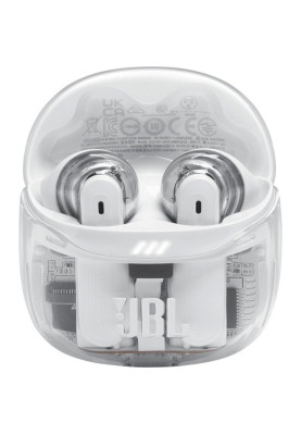 Навушники бездротові JBL Tune Flex 2, Ghost White, Bluetooth, мікрофон, акумулятор 545 mAh, чохол з функцією зарядки, технологія "JBL Pure Bass Sound" (JBLTFLEX2GWHT)