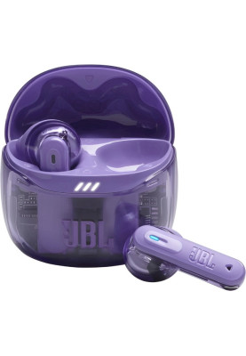 Навушники бездротові JBL Tune Flex 2, Ghost Purple, Bluetooth, мікрофон, акумулятор 545 mAh, чохол з функцією зарядки, технологія "JBL Pure Bass Sound" (JBLTFLEX2GMAE)