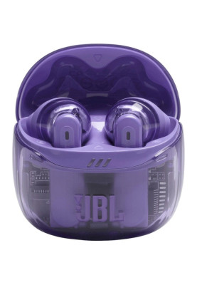 Навушники бездротові JBL Tune Flex 2, Ghost Purple, Bluetooth, мікрофон, акумулятор 545 mAh, чохол з функцією зарядки, технологія "JBL Pure Bass Sound" (JBLTFLEX2GMAE)