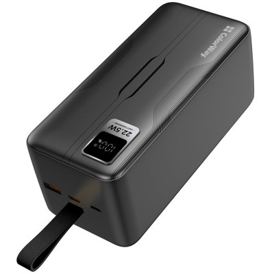 Універсальна мобільна батарея 50000 mAh, ColorWay, Black, 22.5 Вт, 1xType-C (PD3.0)/1xUSB (QC4.0), вбуд. кабель Type-C/Lightning, цифровий LED дисплей (CW-PB500LPC5BK-PDD)