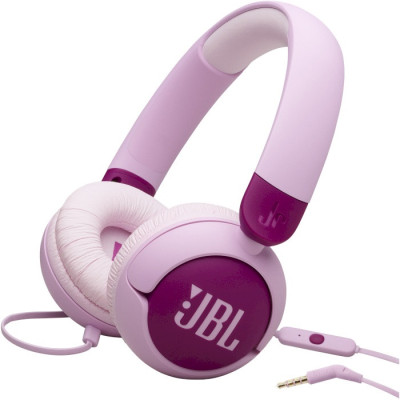 Навушники JBL JR 320, Purple, 3.5 мм, мікрофон, динаміки 32 мм, 1 м, дитячі (JBLJR320PUR)
