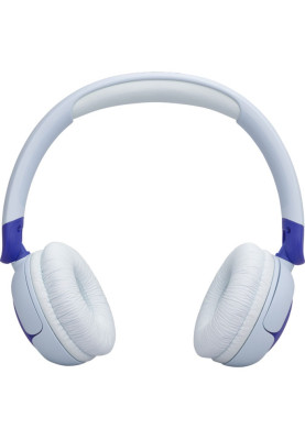Навушники бездротові JBL JR 320BT, Blue/White, Bluetooth, мікрофон, акумулятор 500 mAh, дитячі (JBLJR320BTBLU)
