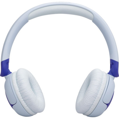Навушники бездротові JBL JR 320BT, Blue/White, Bluetooth, мікрофон, акумулятор 500 mAh, дитячі (JBLJR320BTBLU)