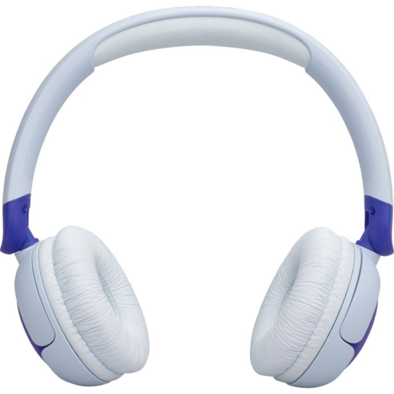 Навушники бездротові JBL JR 320BT, Blue/White, Bluetooth, мікрофон, акумулятор 500 mAh, дитячі (JBLJR320BTBLU)