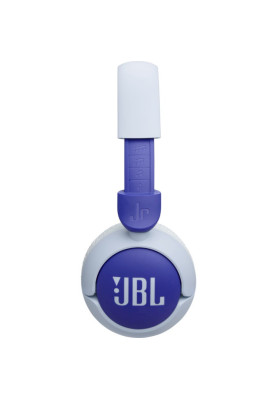 Навушники бездротові JBL JR 320BT, Blue/White, Bluetooth, мікрофон, акумулятор 500 mAh, дитячі (JBLJR320BTBLU)