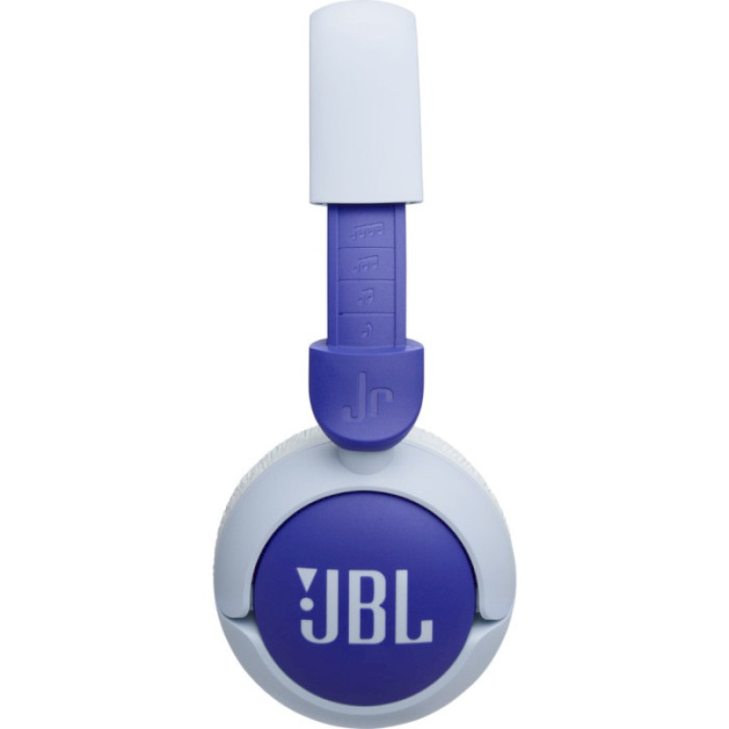 Навушники бездротові JBL JR 320BT, Blue/White, Bluetooth, мікрофон, акумулятор 500 mAh, дитячі (JBLJR320BTBLU)