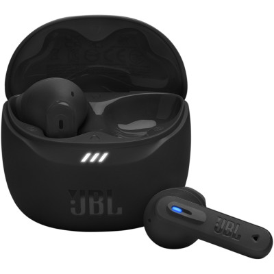 Навушники бездротові JBL Tune Flex 2, Black, Bluetooth, мікрофон, акумулятор 55 mAh, чохол з функцією зарядки, технологія "JBL Pure Bass Sound" (JBLTFLEX2BLK)