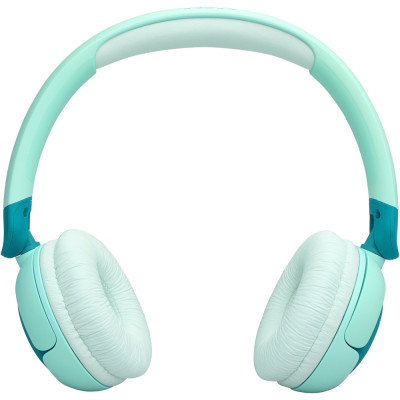 Навушники бездротові JBL JR 320BT, Green, Bluetooth, мікрофон, акумулятор 500 mAh, дитячі (JBLJR320BTGRN)