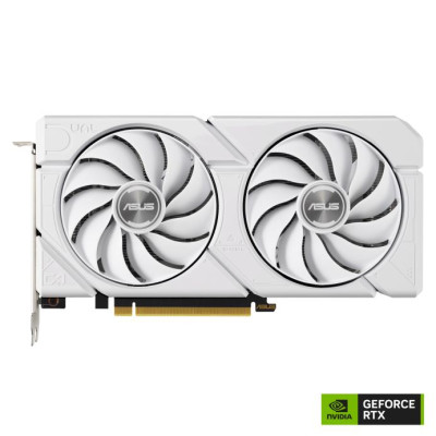 Відеокарта GeForce RTX 4060 Ti, Asus, DUAL EVO OC (White Edition), 8Gb GDDR6, 128-bit, HDMI/3xDP, 2595/18000 MHz, 8-pin (DUAL-RTX4060TI-O8G-EVO-WHITE)