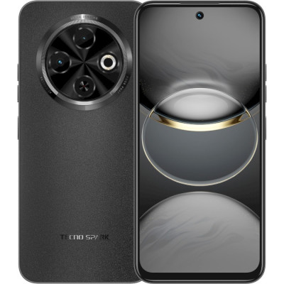 Смартфон Tecno Spark 30C (KL5n), Orbit Black, 6.67" (1600х720, 120 Гц, IPS), MediaTek Helio G81, Mali-G52 MP2, 4Gb, 128Gb, microSD, 48Mp + 8Mp, WiFi, Bluetooth 5.4, NFC, Type-C, 5000 mAh (18 Вт), Android 14 (4894947051746)