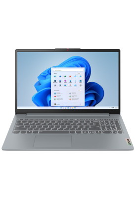 Ноутбук 15" Lenovo ideapad Slim 3 15IAN8 (82XB00AGRA) Grey 15.6" (1920x1080, IPS, 60Hz), Intel Core i3-N305(8x1,8-3,8GHz), 8Gb LPDDR5, SSD 512Gb, Intel UHD, Web, Wi-Fi 6, BT 5.2, 1xType-C/2xUSB3.2, HDMI, 47Wh, DOS