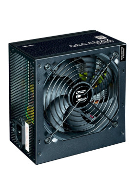Блок живлення 500 Вт, Zalman Decamax, Black, 80 Plus, Active PFC, 12 см HDB, 3xMolex / 4xSATA / 2x6+2-pin / 1x4+4-pin / 1x20+4-pin, захист OPP/OVP/UVP/SCP, ATX V2.31 (ZM500-LX3)