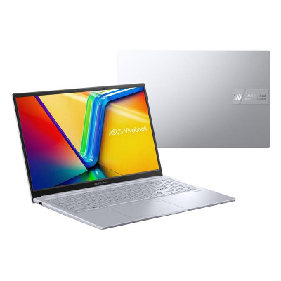 Ноутбук Asus Vivobook 15X K3504VA-MA442, Silver, 15.6" (2880x1620, OLED, 120Гц), Core i5-1335U (10x1.3-4.6 GHz), 16Gb DDR4, 512Gb NVMe, Iris Xe Graphics, WiFi 6E, Bluetooth 5.3, Web, 1xType-C / 2xUSB 3.0 / 1xUSB 2.0, HDMI, 50 Wh, Без ОС (90NB10A2-M00