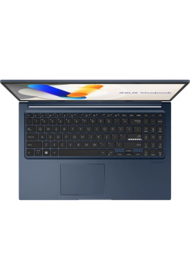 Ноутбук 15" Asus VivoBook 15 X1504ZA-BQ359 Blue 15.6" (1920x1080, IPS, 60Hz) , Intel Core i5-1235U (10x1.3-4.4GHz), 16GB DDR4, SSD 1TB, Intel UHD Graphics, WiFi 6E, Bluetooth 5.3, Web, 1xType-C/2xUSB 3.2/1xUSB2.0, HDMI, 42 Wh, DOS (90NB1021-M012