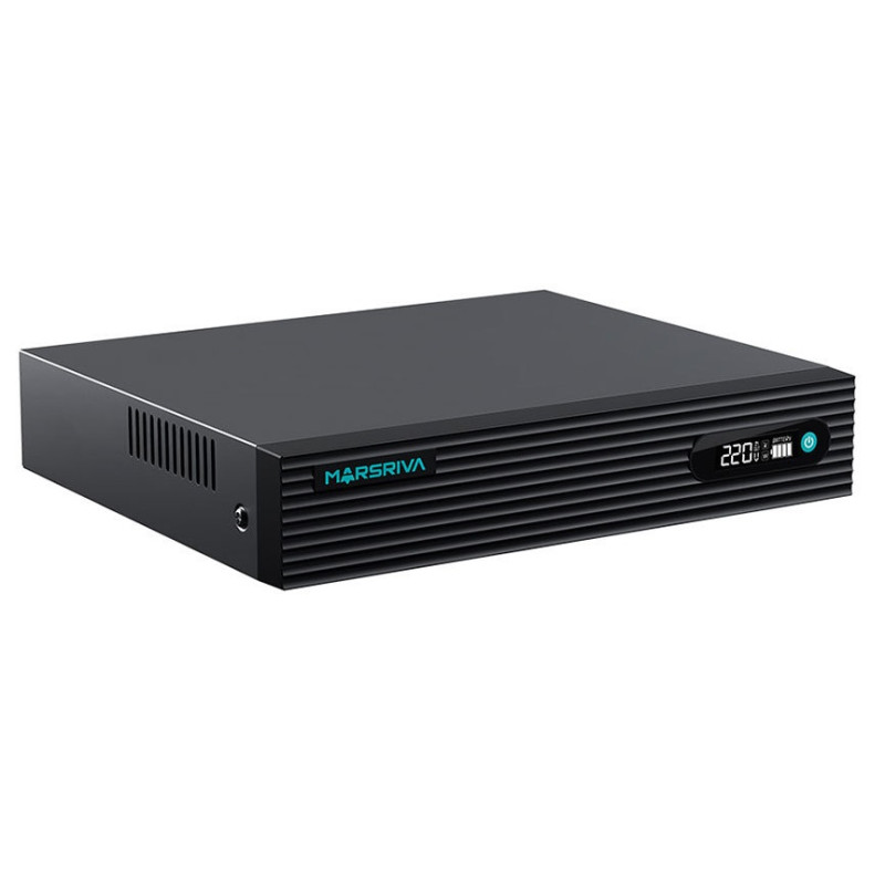 Джерело безперебійного живлення для роутера Marsriva KP7, Black, 24000 mAh (76.8Wh), 10xDC (12V/5.0A), 1xDC (9V/3.0A або 12V/3.0A), POE (24V/1A або 48V/0.7A), LCD екран