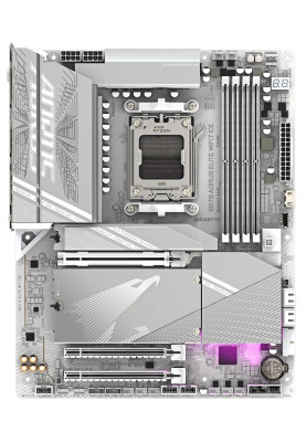 Материнська плата AM5 Gigabyte X870 AORUS ELITE WIFI7 ICE, X870, 4xDDR5, Int.Video (CPU), 4xSATA3, 4xM.2, 1xPCI-E 5.0 x16, 1xPCI-E 4.0 x16, 1xPCI-E 3.0 x16, ALC1220, Realtek 2.5GbE, WiFi 7, Bluetooth 5.4, HDMI/2xType-C, ATX