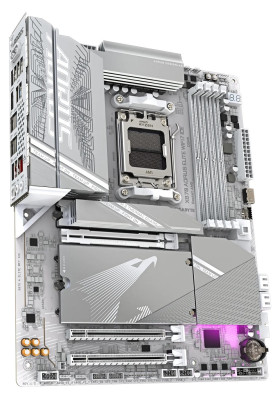 Материнська плата AM5 Gigabyte X870 AORUS ELITE WIFI7 ICE, X870, 4xDDR5, Int.Video (CPU), 4xSATA3, 4xM.2, 1xPCI-E 5.0 x16, 1xPCI-E 4.0 x16, 1xPCI-E 3.0 x16, ALC1220, Realtek 2.5GbE, WiFi 7, Bluetooth 5.4, HDMI/2xType-C, ATX