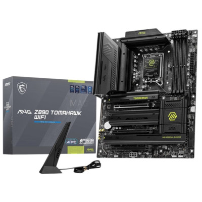 Материнська плата LGA1851, MSI MAG Z890 TOMAHAWK WIFI, Z890, 4xDDR5, 1xPCI-E 5.0 x16, 2xPCI-E 4.0 x16, 4xSATA3, 4xM.2, ALC1220P, Killer E5000, WiFi 7, Bluetooth 5.4, HDMI/2xType-C, ATX