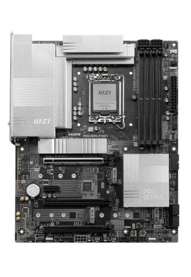 Материнська плата LGA1851, MSI PRO Z890-P WIFI, Z890, 4xDDR5, 1xPCI-E 5.0 x16, 2xPCI-E 4.0 x16, 1xPCI-E 4.0 x1, 4xSATA3, 4xM.2, ALC897, RTL8126, WiFi 7, Bluetooth 5.4, HDMI/DP/Type-C, ATX