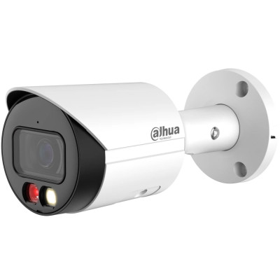 IP камера Dahua DH-IPC-HFW2249S-S-IL (3.6 мм), 2Мп, 1/2.8" CMOS, 1920х1080, RJ45, Micro SD, ІЧ підсвічування до 30 м, через web-браузер, смартфон iOS/Android/Windows, PoE