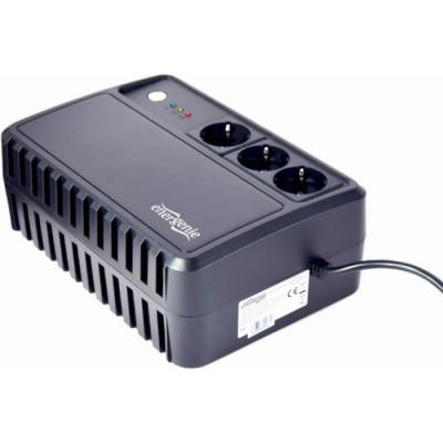 Джерело безперебійного живлення EnerGenie EG-UPS-3SDT800-01, 800VA, Black, 480W, 3xSchuko