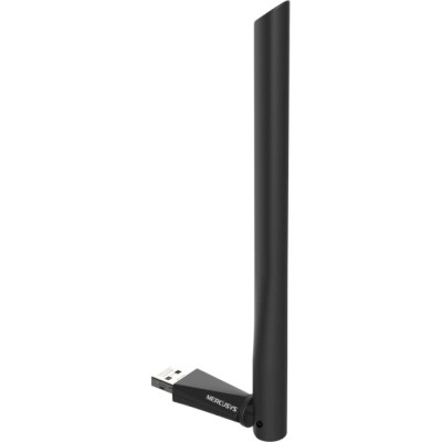 Мережевий адаптер Mercusys MA30H, Black, USB, WiFi 5, 5 GHz (867 Мбіт/с) / 2.4 GHz (400 Мбіт/с), 1 зовнішня антена з високим коефіцієнтом посилення 5 дБі
